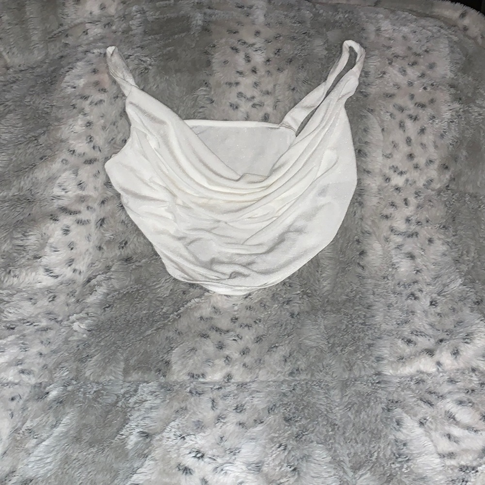 White crop top